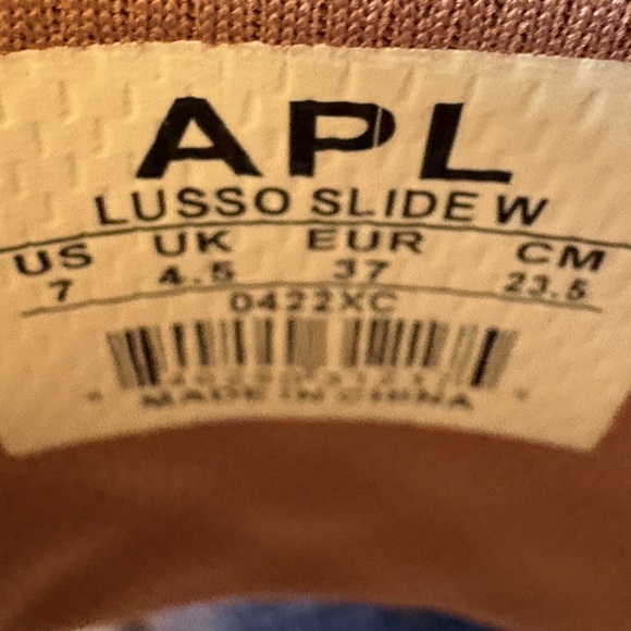 APL Women's Brown Quilted leather Slides - Picture 4 of 5